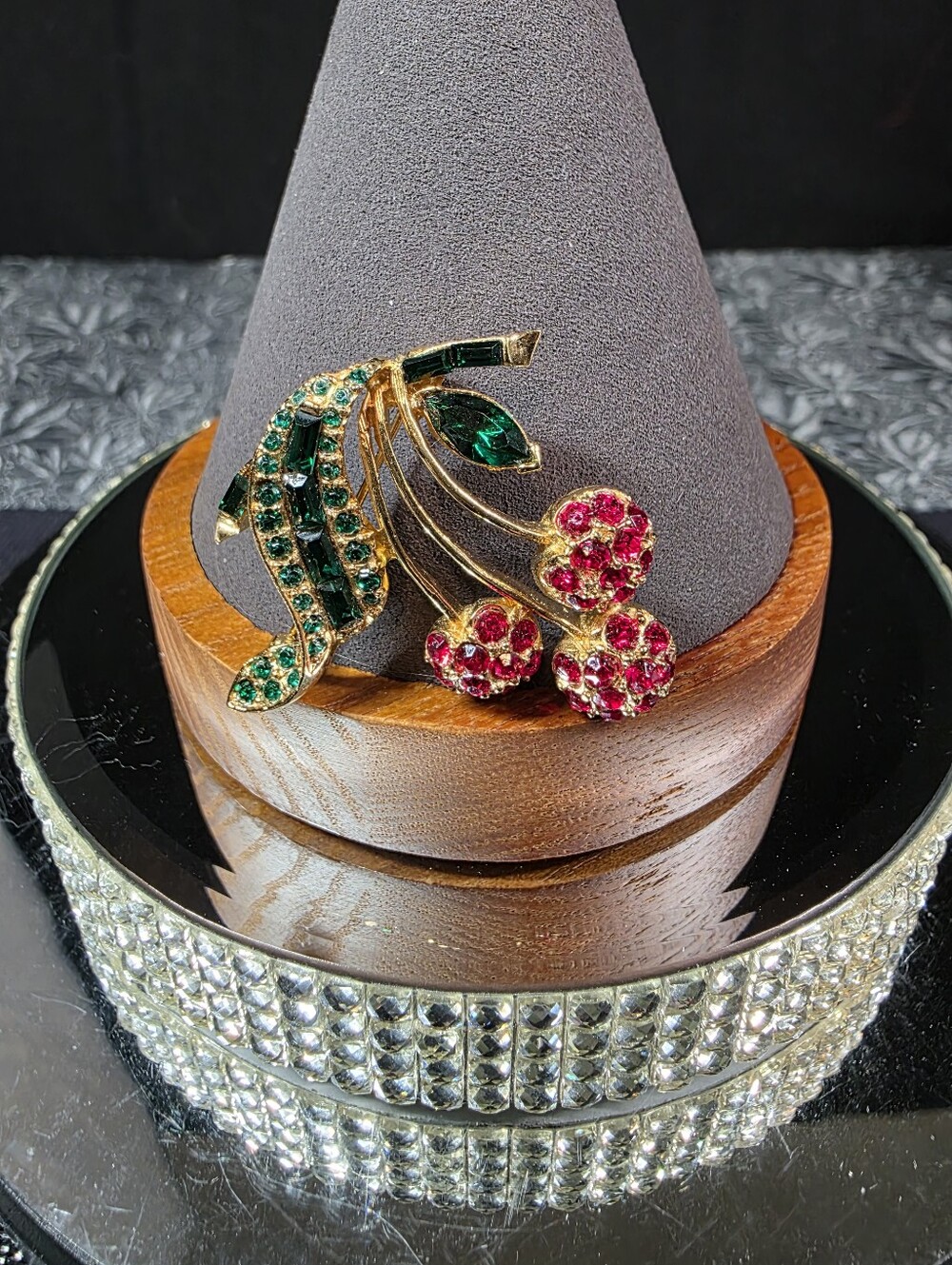 Pell & Mary Beth Burchardt Cherry Brooch